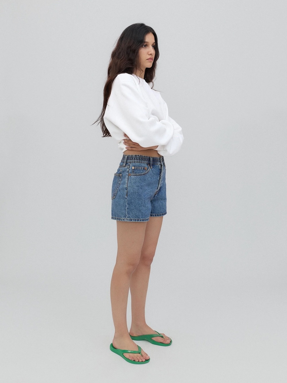 Still Here Ames Demin Shorts - Picture 2 of 9